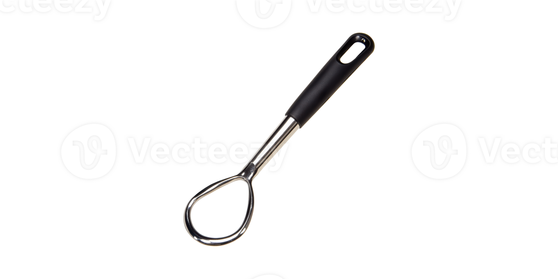 Stainless Steel Ice Cream Scoop With Ergonomic Handle. Durable Kitchen Utensil For Easy Serving Isolated On Transparent Background png