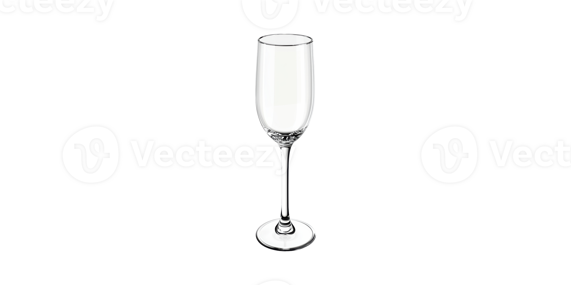 Elegant Empty Champagne Flute. Symbol Of Celebration And Luxury Dining Isolated On Transparent Background png