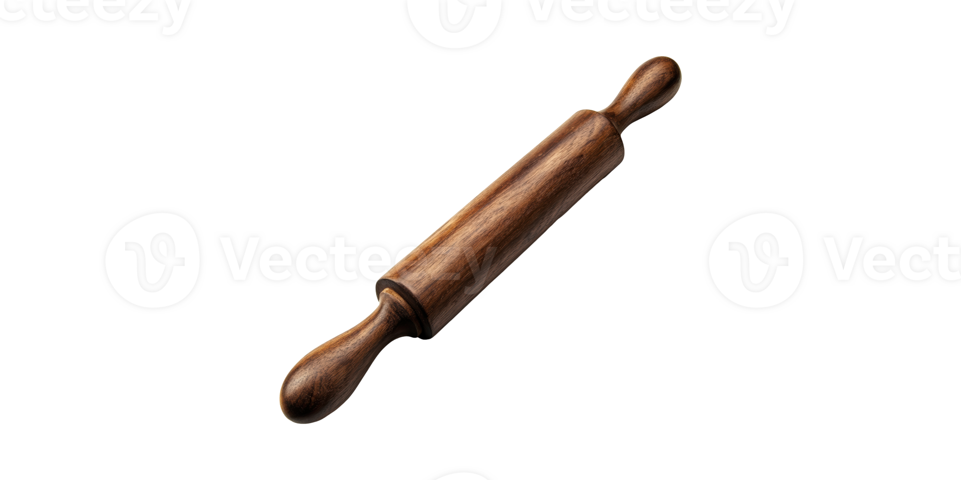 Wooden Rolling Pin For Baking And Cooking. Essential Kitchen Tool For Dough Preparation Isolated On Transparent Background png