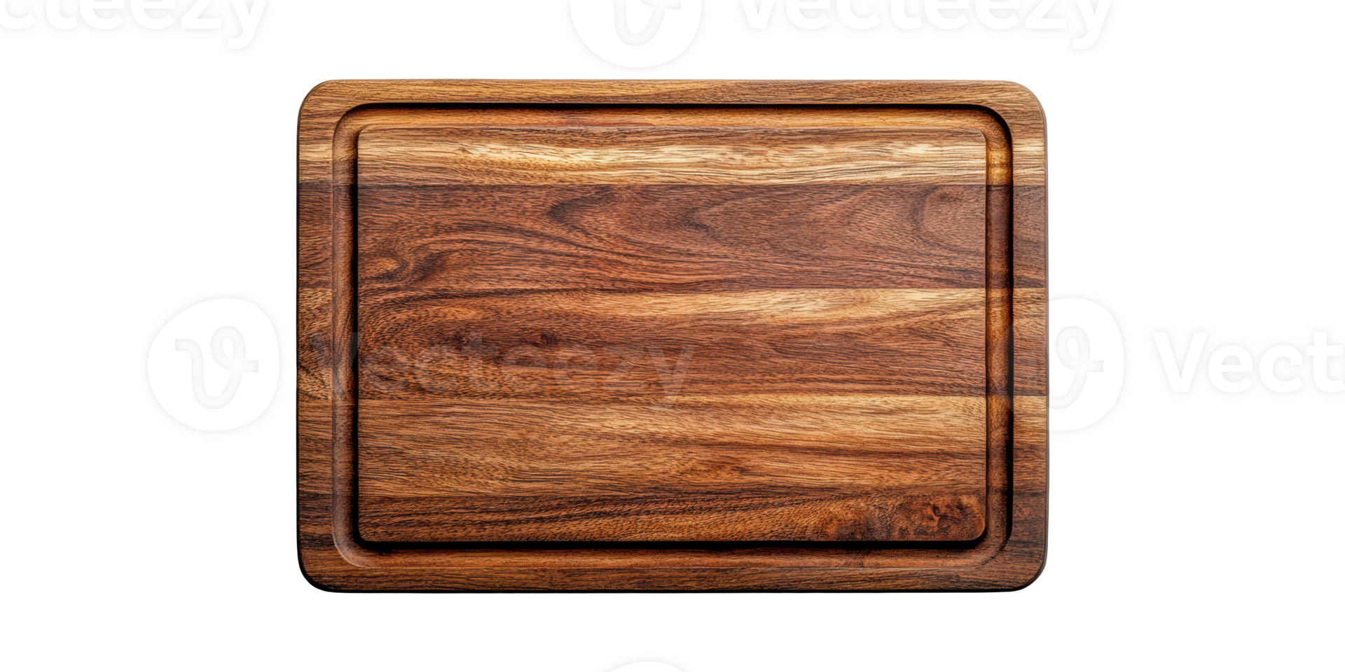 Wooden Cutting Board With Rich Grain Pattern. Essential Kitchen Tool For Food Preparation Isolated On Transparent Background png