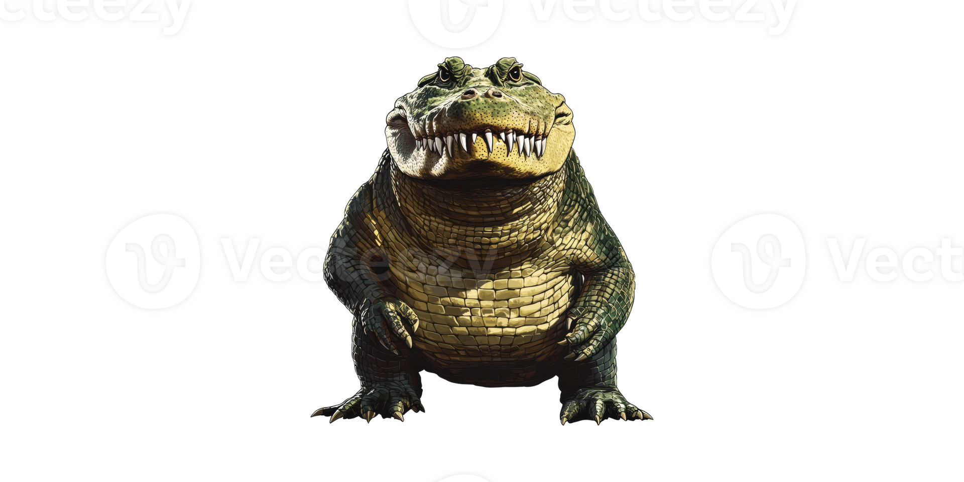 Realistic Crocodile Illustration. Wildlife And Nature Art Isolated On Transparent Background png
