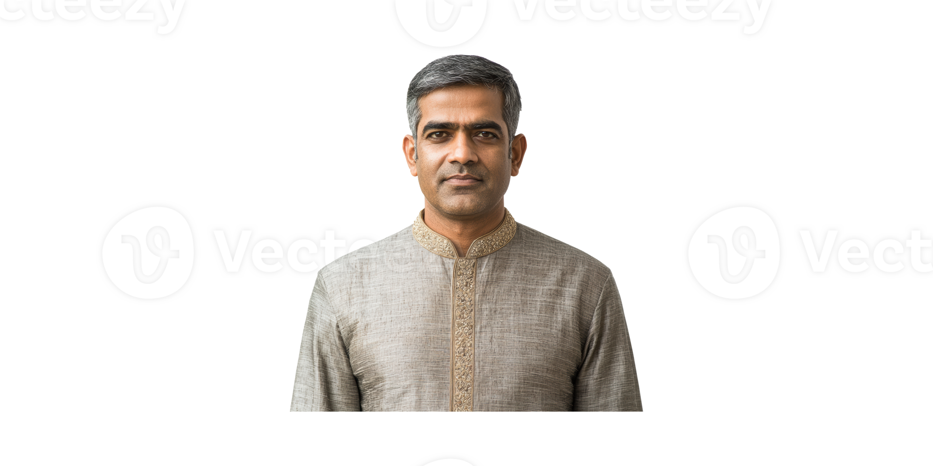 Middle-Aged Man In Traditional Attire. Cultural Heritage And Fashion Isolated On Transparent Background png