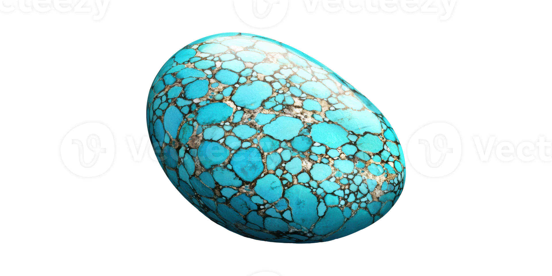 Turquoise Gemstone Egg. Symbol Of Healing And Spirituality Isolated On Transparent Background png