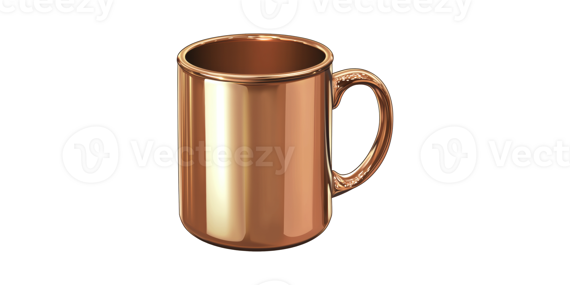 Copper Mug. Elegant Drinkware For Hot And Cold Beverages Isolated On Transparent Background png