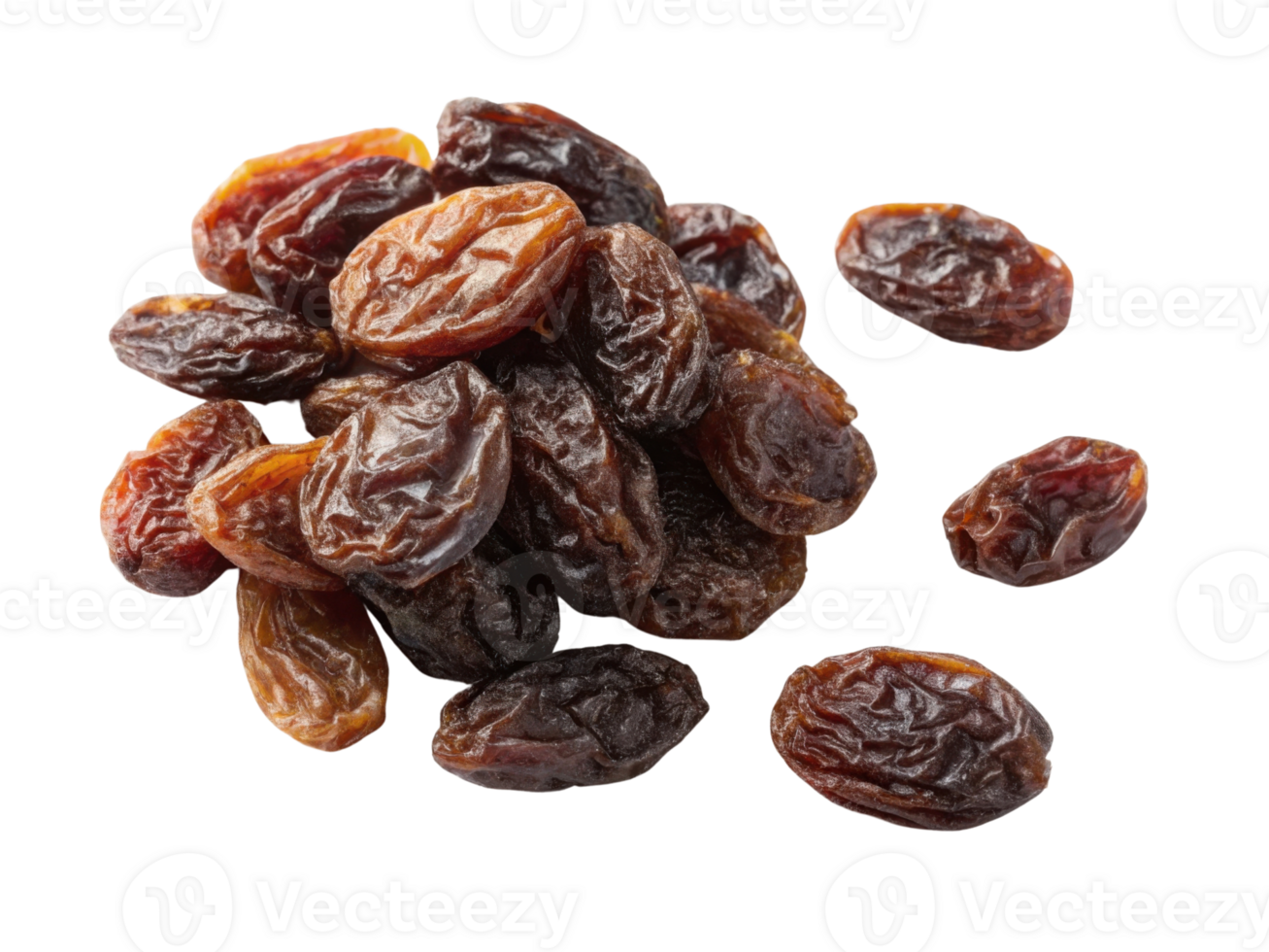 Dried fruit healthy snack natural sweetness nutritious organic raisins dark brown color rich flavor versatile ingredient culinary use png