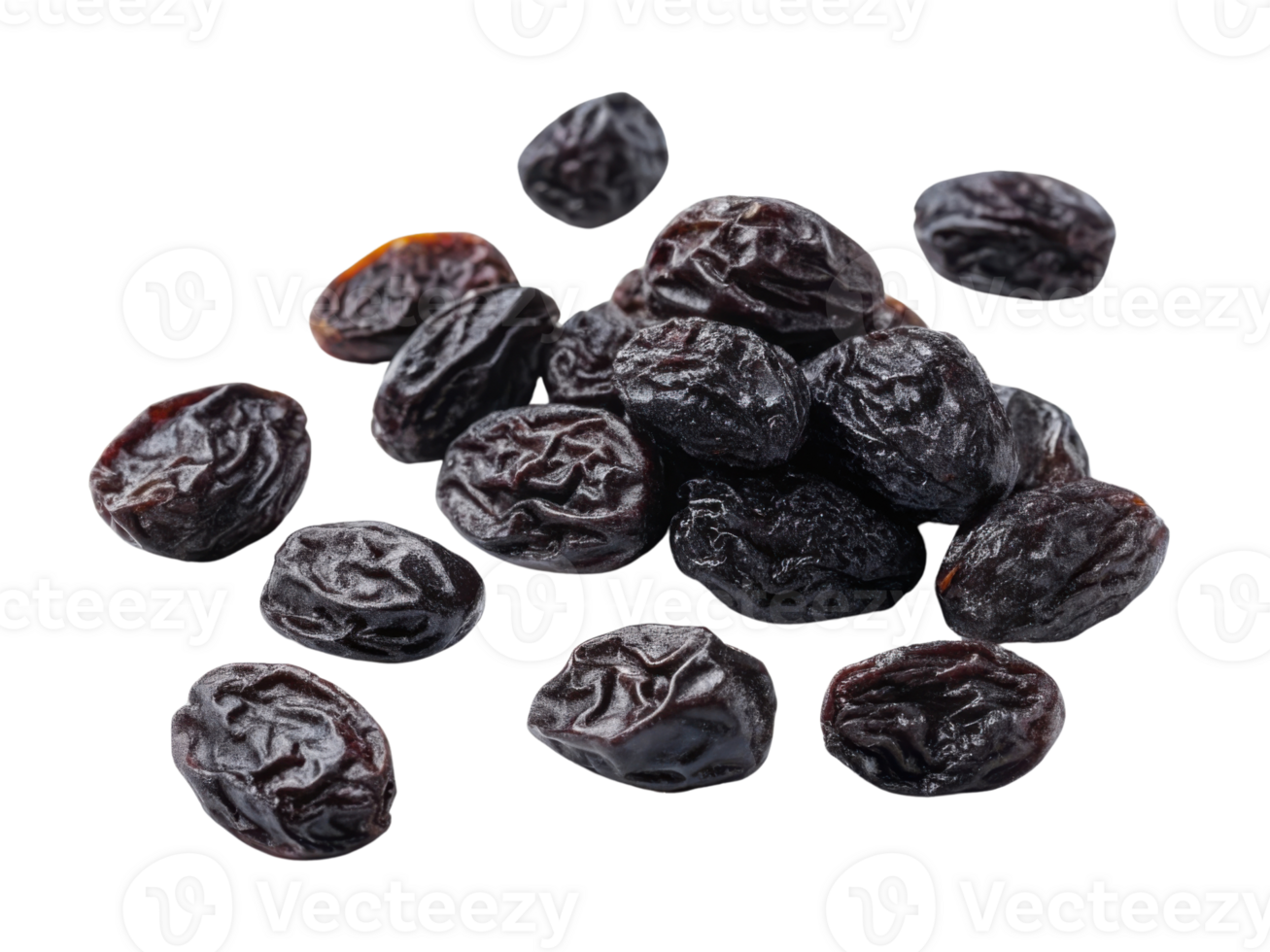 Dried black raisins are nutritious snack, rich flavor and often used various dishes. Their sweet taste and chewy texture make them popular choice png