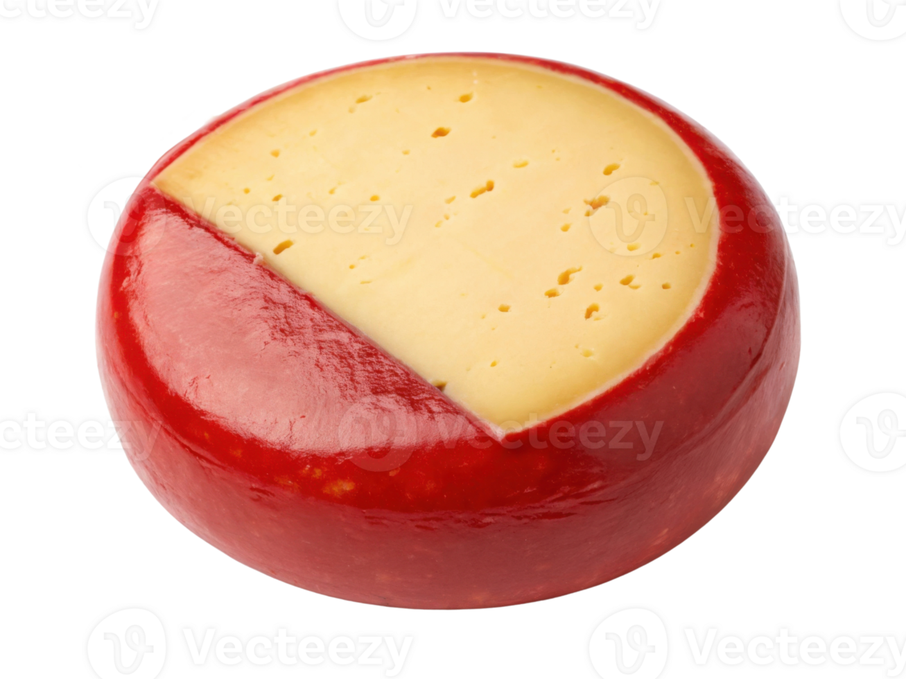 Delicious cheese with smooth texture and vibrant red rind is perfect for snacking or adding to dishes. Enjoy its rich flavor and creamy png