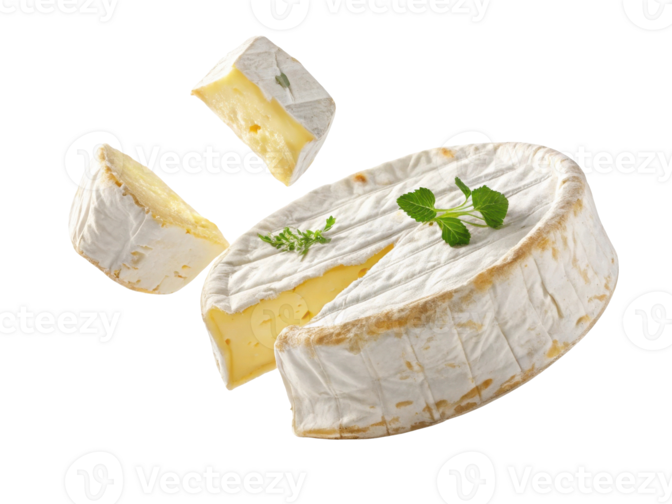 Delight in creamy texture of cheese as it melts in your mouth, perfect for any gourmet dish or cheese platter png