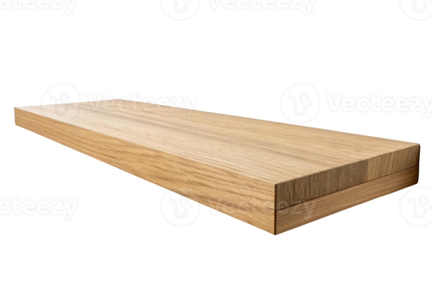 smooth wooden shelf with natural finish, showcasing its elegant design and sturdy structure png