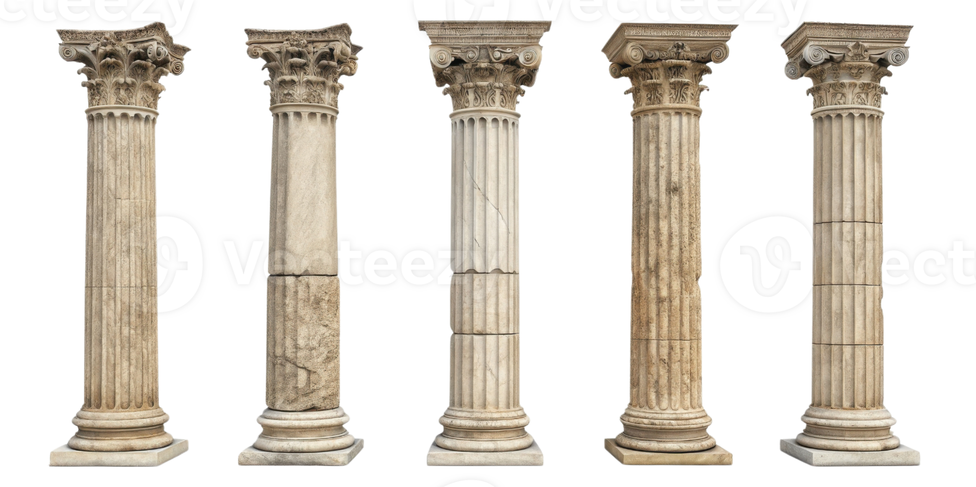 Ancient pillars showcase exquisite architectural design and craftsmanship, standing tall as symbols of history and culture png