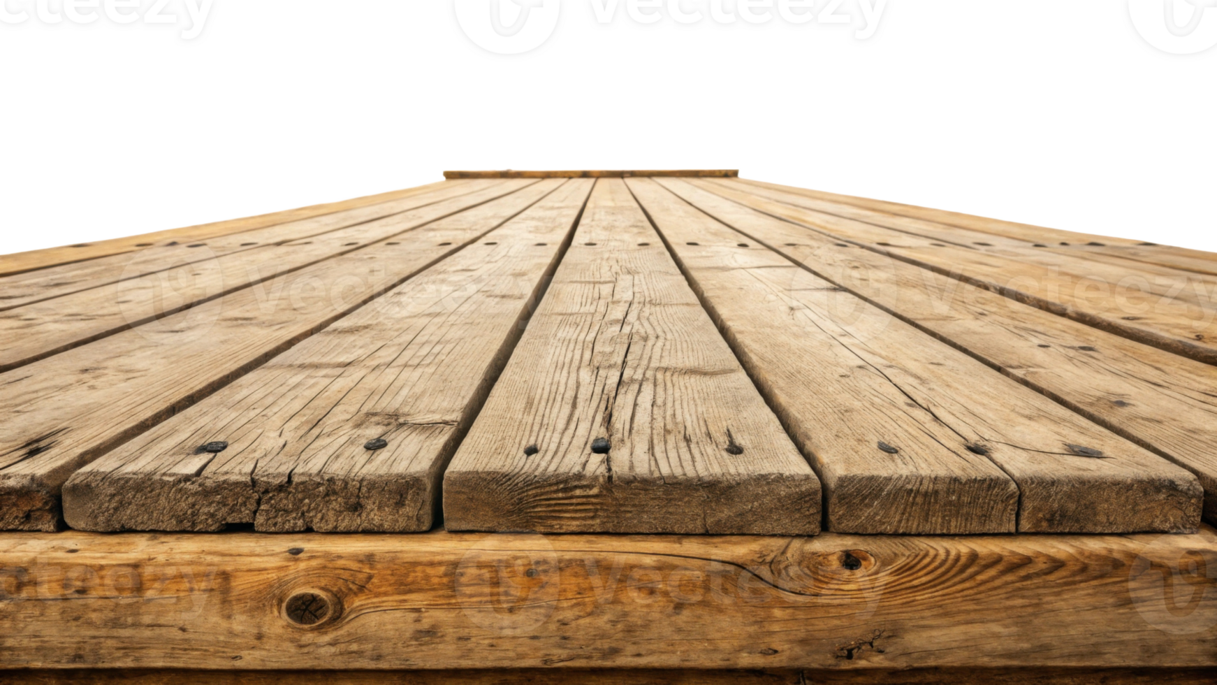 Wooden deck surface with weathered planks and rustic texture, ideal for backgrounds or design elements png