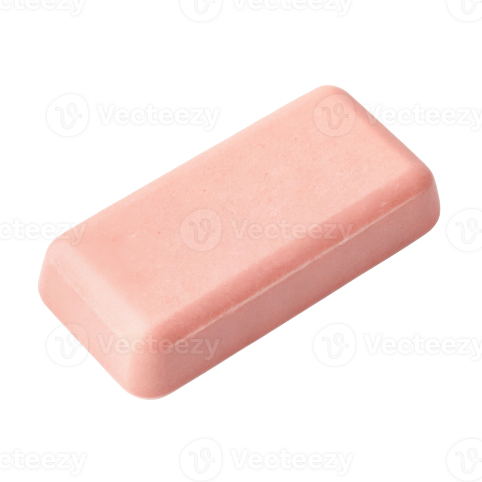 smooth, rectangular pink soap bar with rounded edges, perfect for personal care and hygiene routines. Its soft color adds touch of elegance to any png