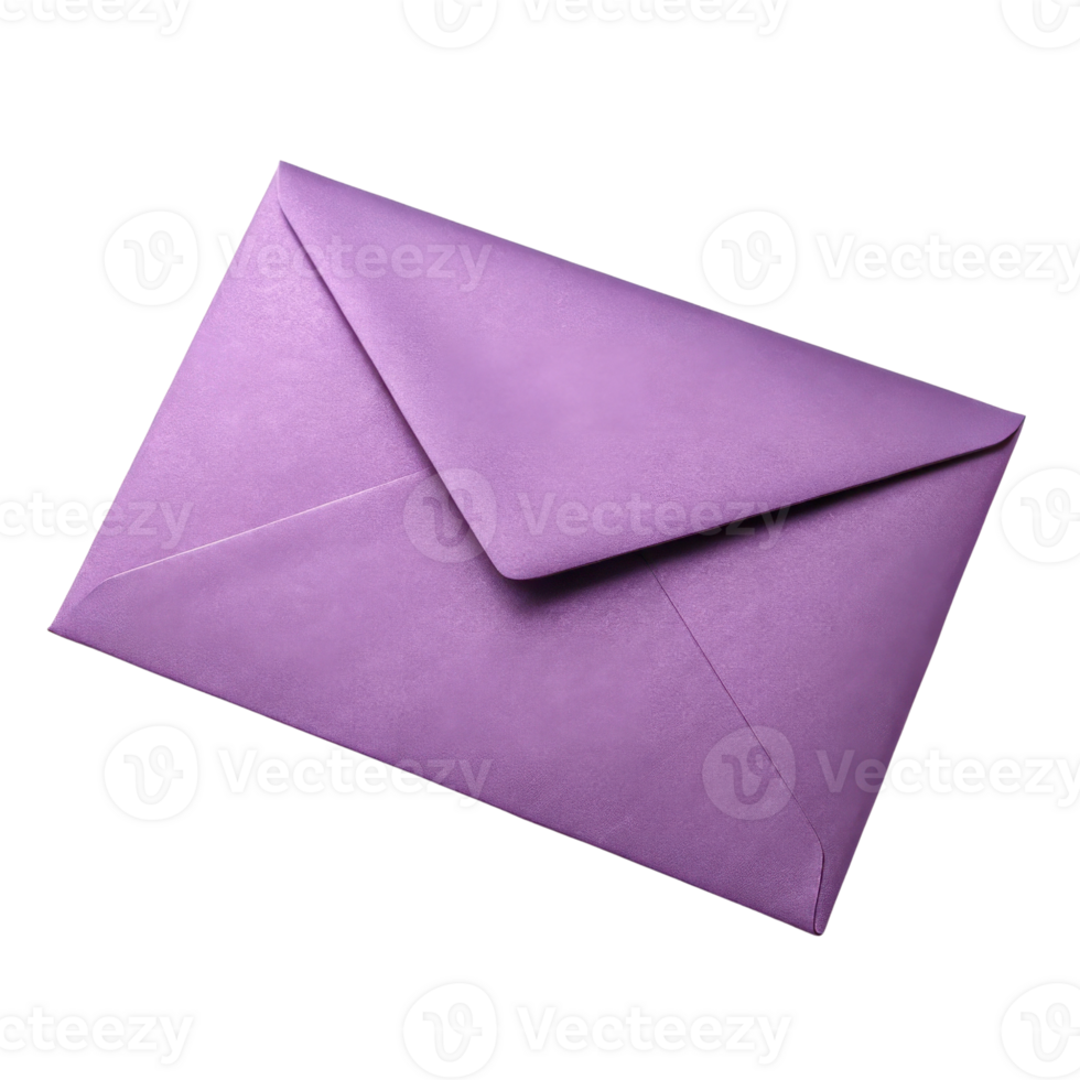 purple envelope with flap, perfect for invitations or letters, adds touch of elegance to any correspondence png