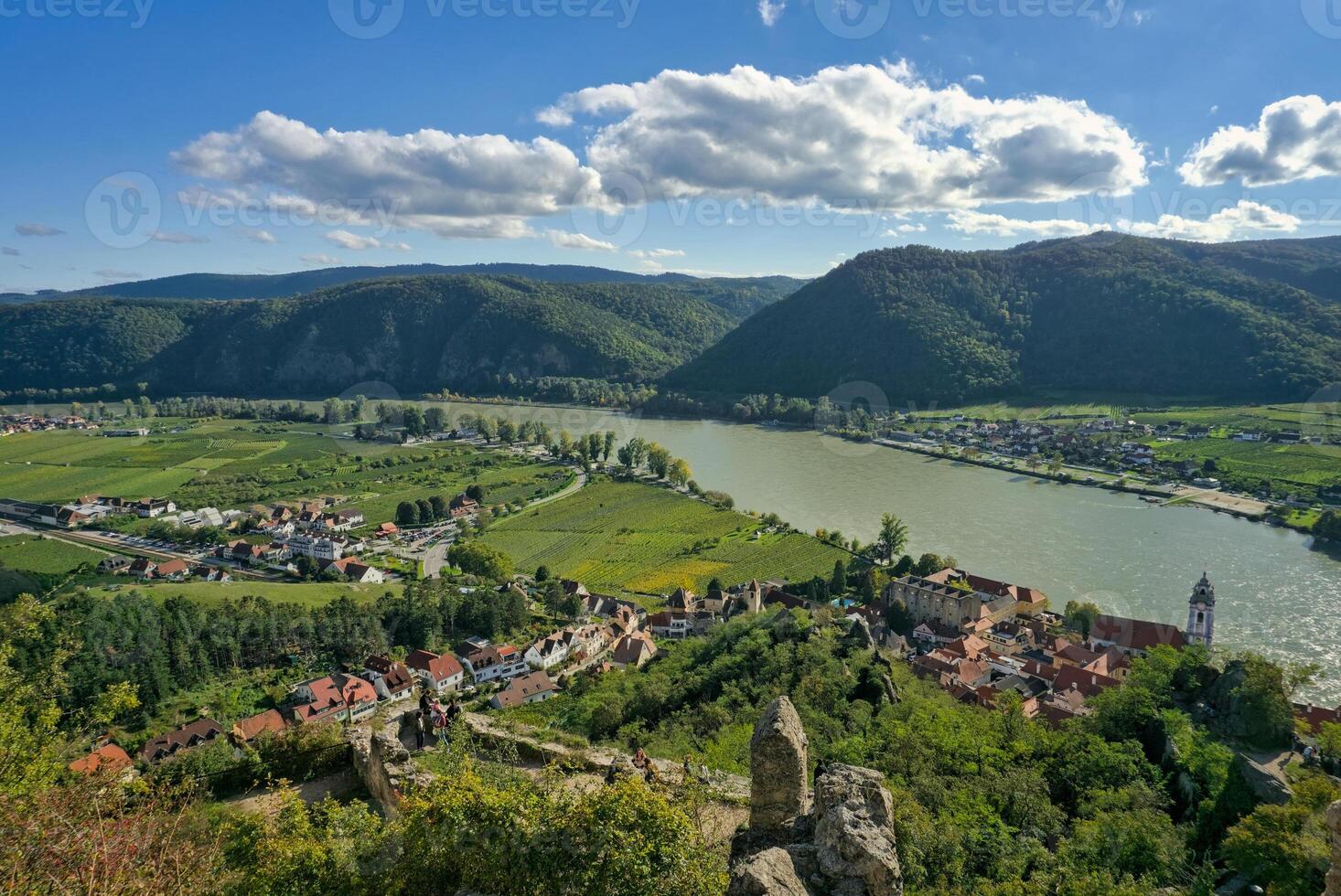 View from Duernstein castle photo