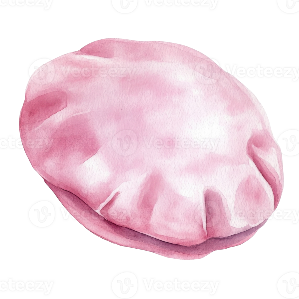 Pink dumpling isolated on transparent background. png