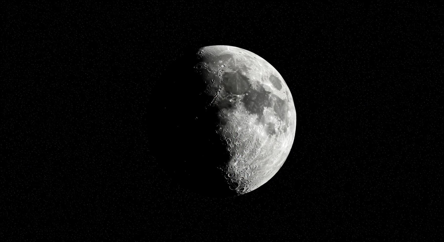 Gibbous moon in a starry sky for night themed designs and astronomy concepts, showcasing the beauty of celestial objects and nighttime. photo