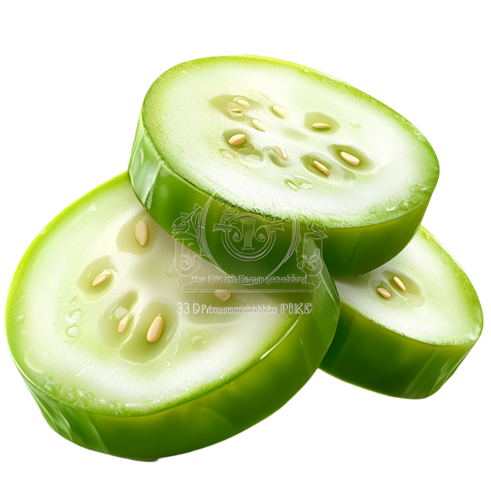 Fresh organic cucumber slices crisp bright green healthy texture png