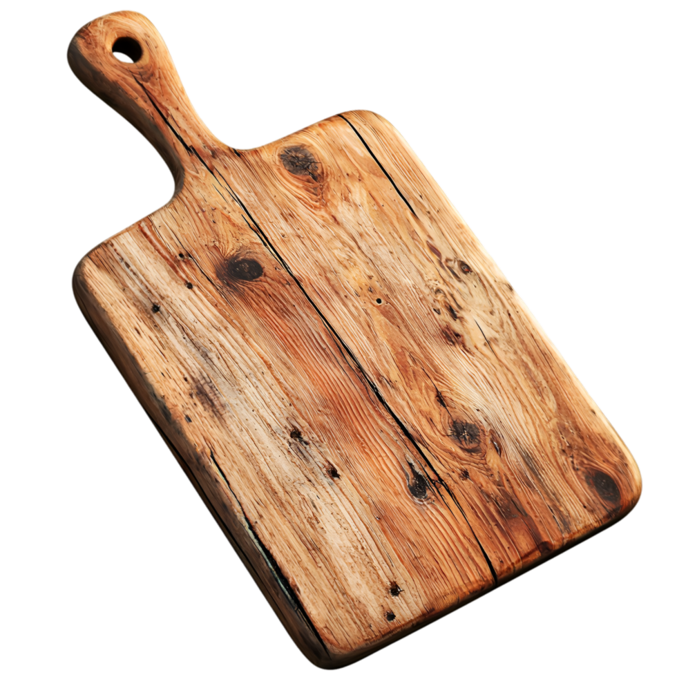 Rustic wooden cutting board textured surface for professional kitchen preparation png