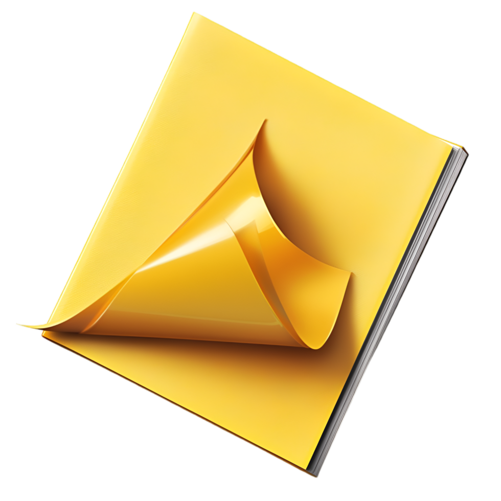 Golden envelope realistic folds and elegant letter invitation correspondence theme png