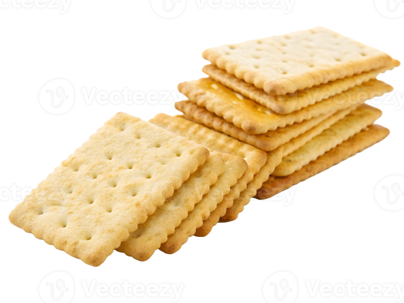 Rectangular Crackers, Close-up, on Transparent Background png