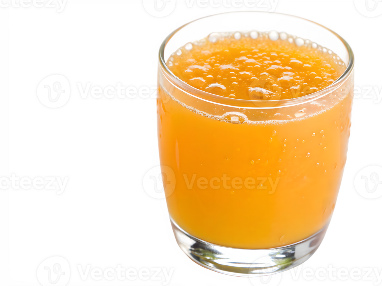 Fresh Orange Juice in a Glass, Isolated on Transparent Background png