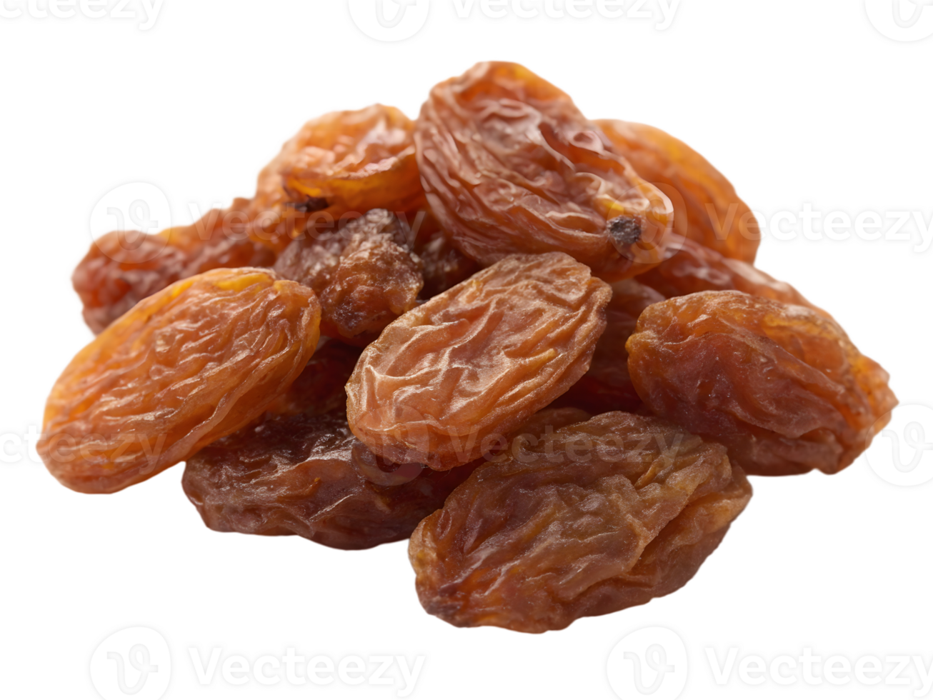 Dried Raisins, Close-up, on Transparent Background png