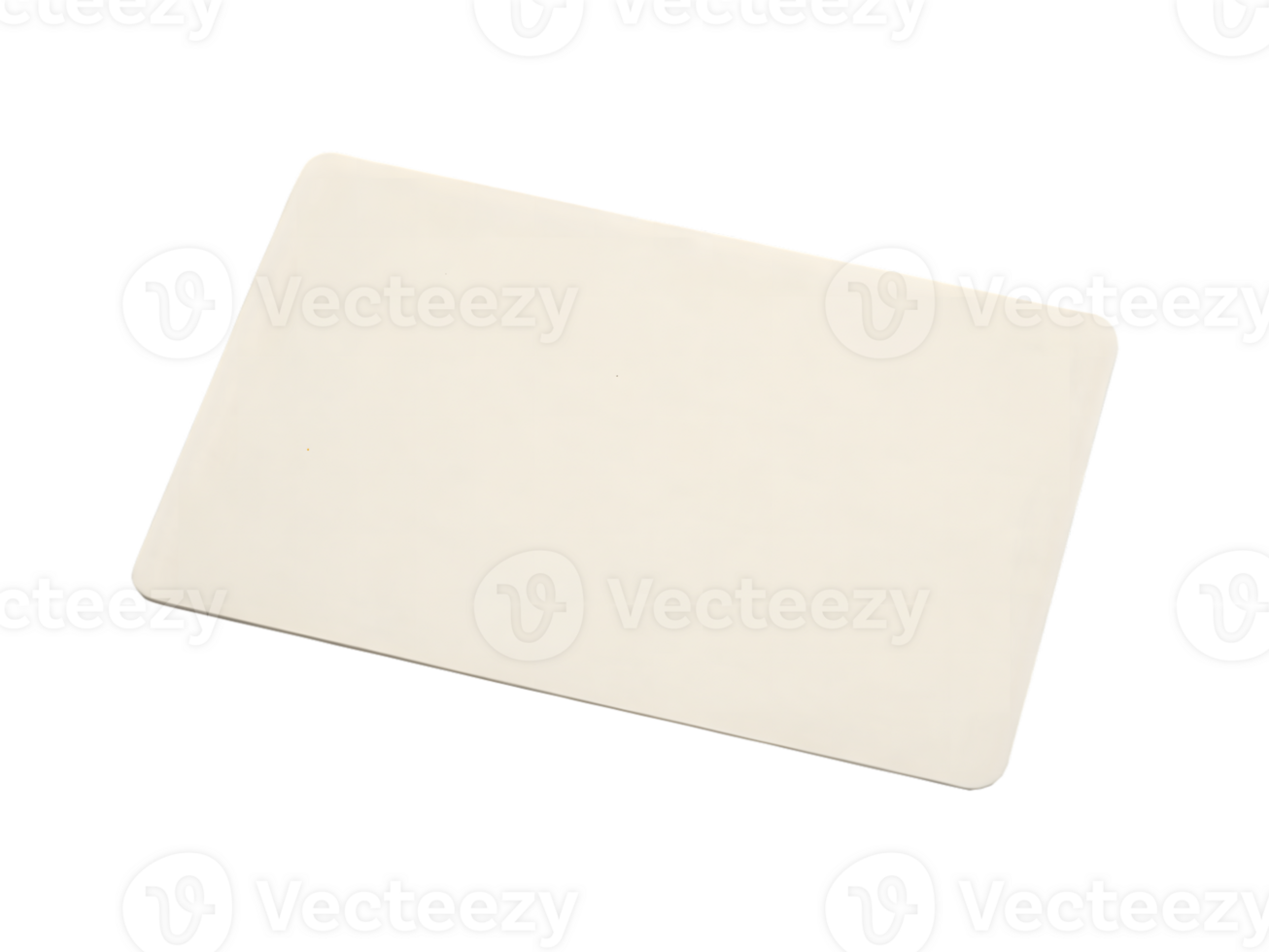 Plain Rectangular Card on Transparent Background png