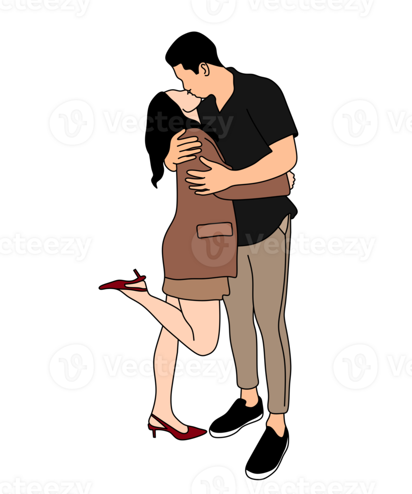 intimate moment between lovers png