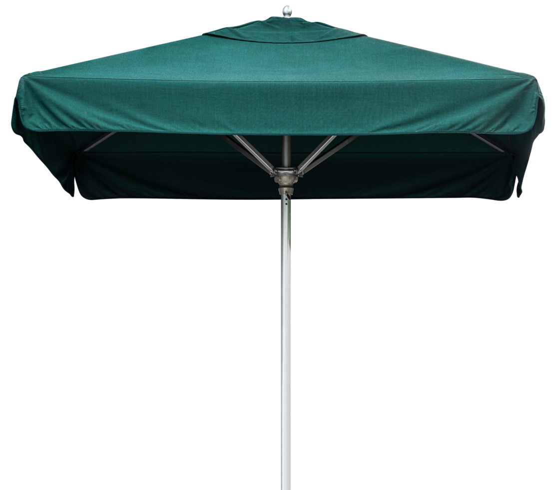 Green beach umbrella pole png