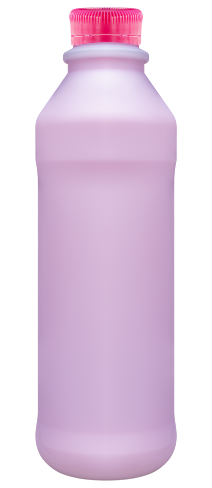 Strawberry fresh milk in a bottle png