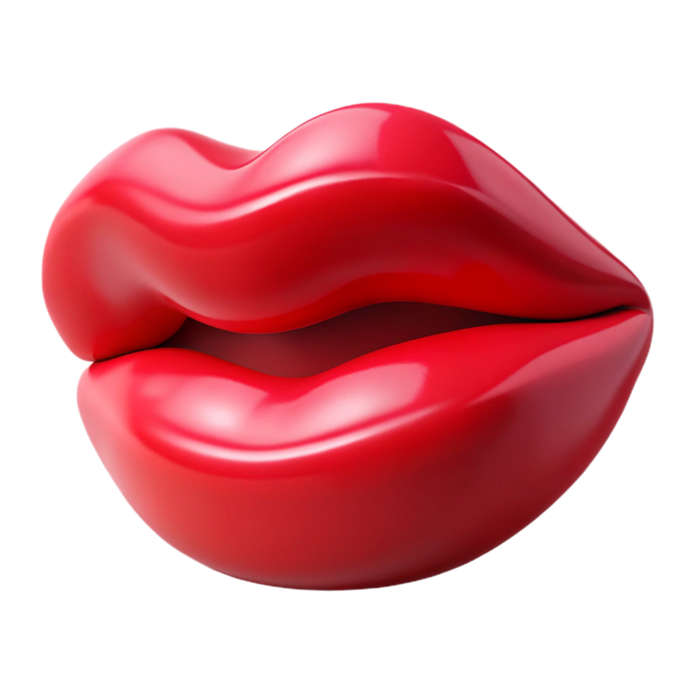 Vibrant Lip Icon for Cosmetic Product Labels png