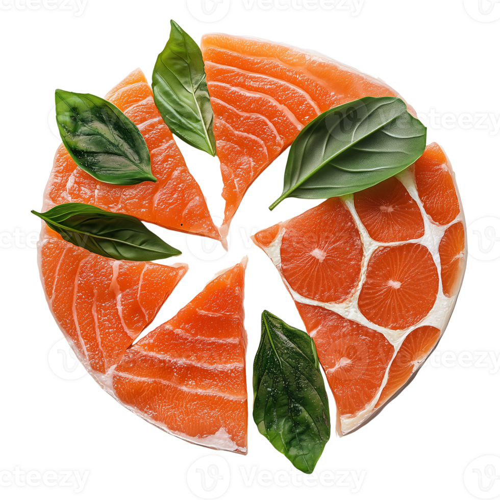 Delicious Salmon and Grapefruit Sashimi A Culinary Delight png