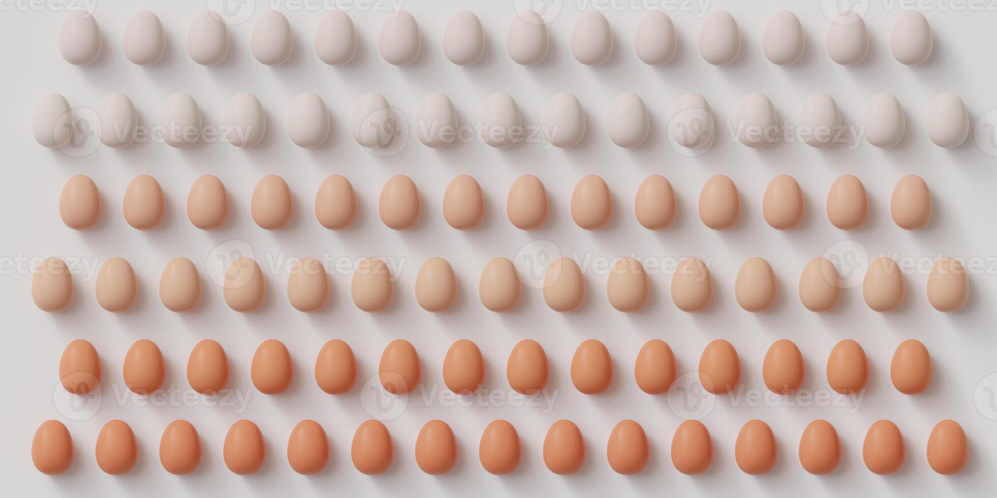 Gradient Pattern of Chicken Eggs photo