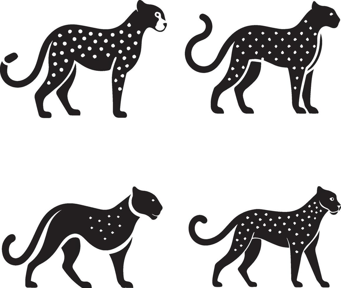 Set of wild animals vector