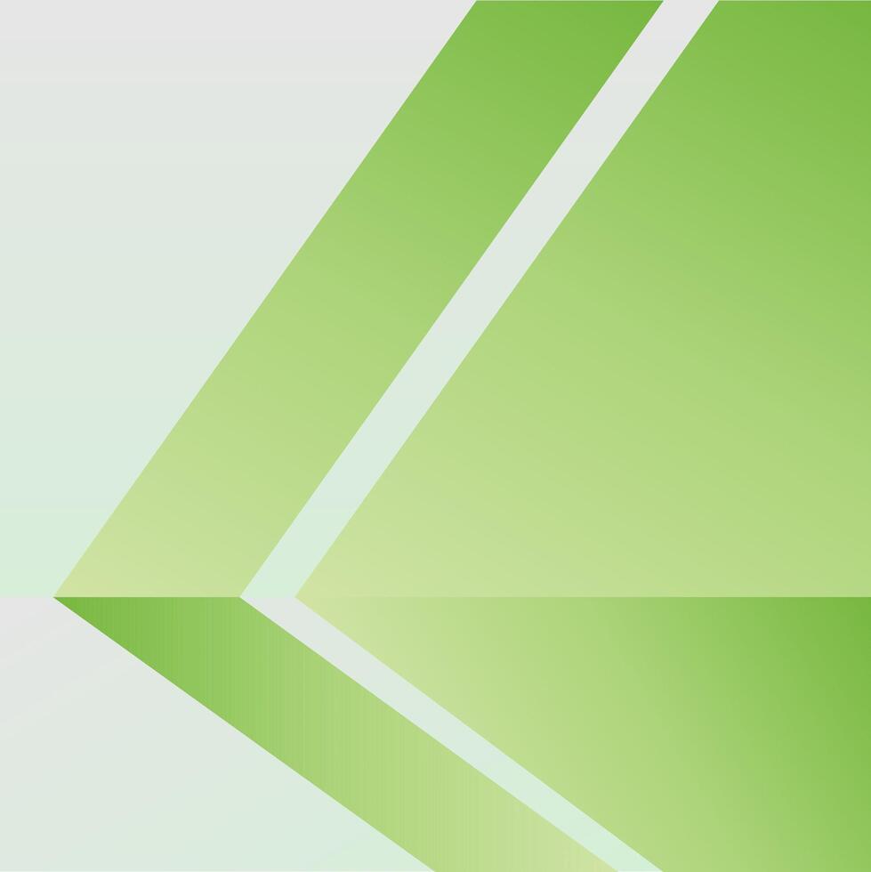 Abstract green gradient color geometric shape line background. Wallpaper design vector