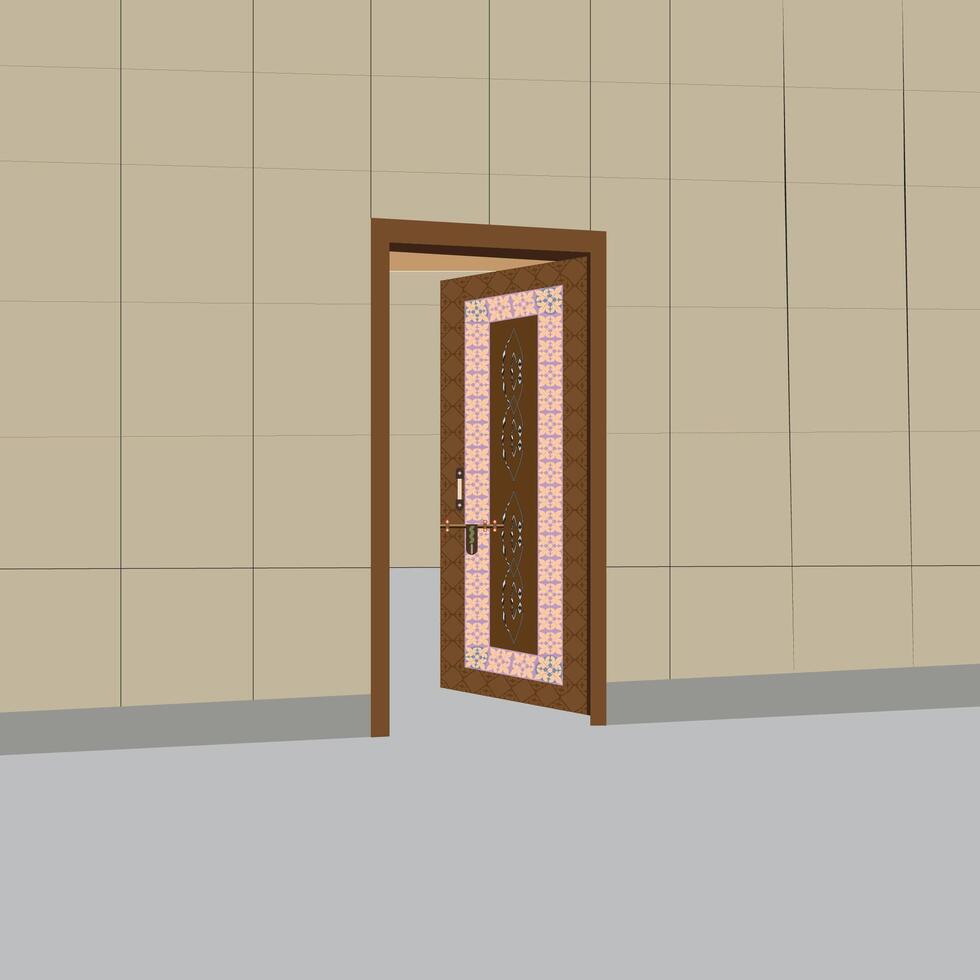 door design illustration white background vector