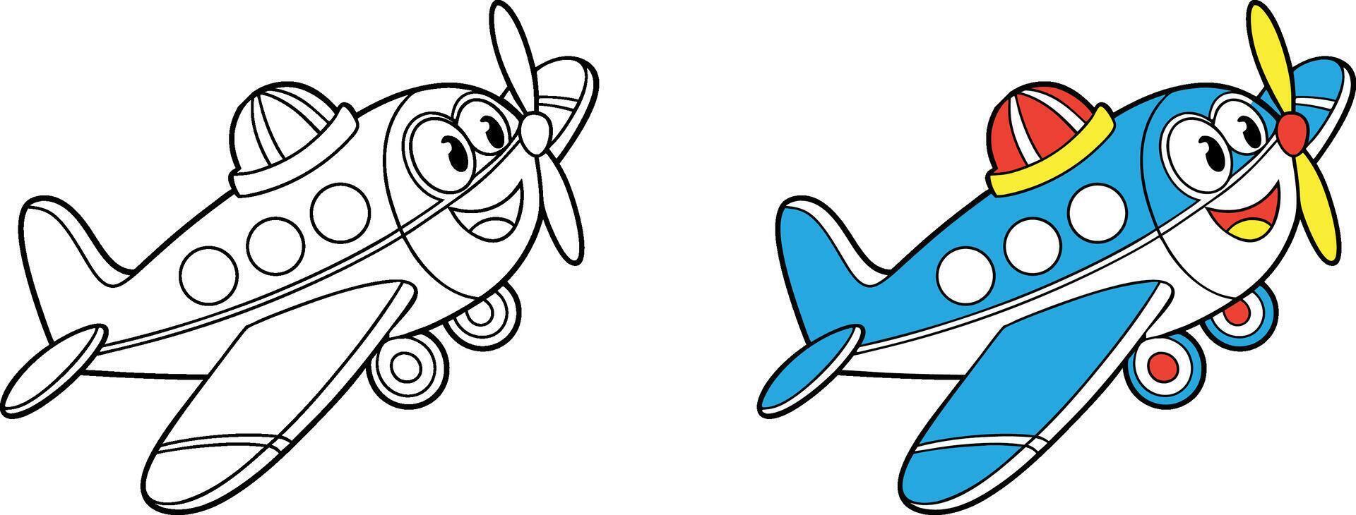 High Quality Airplane Kid Graphics vector