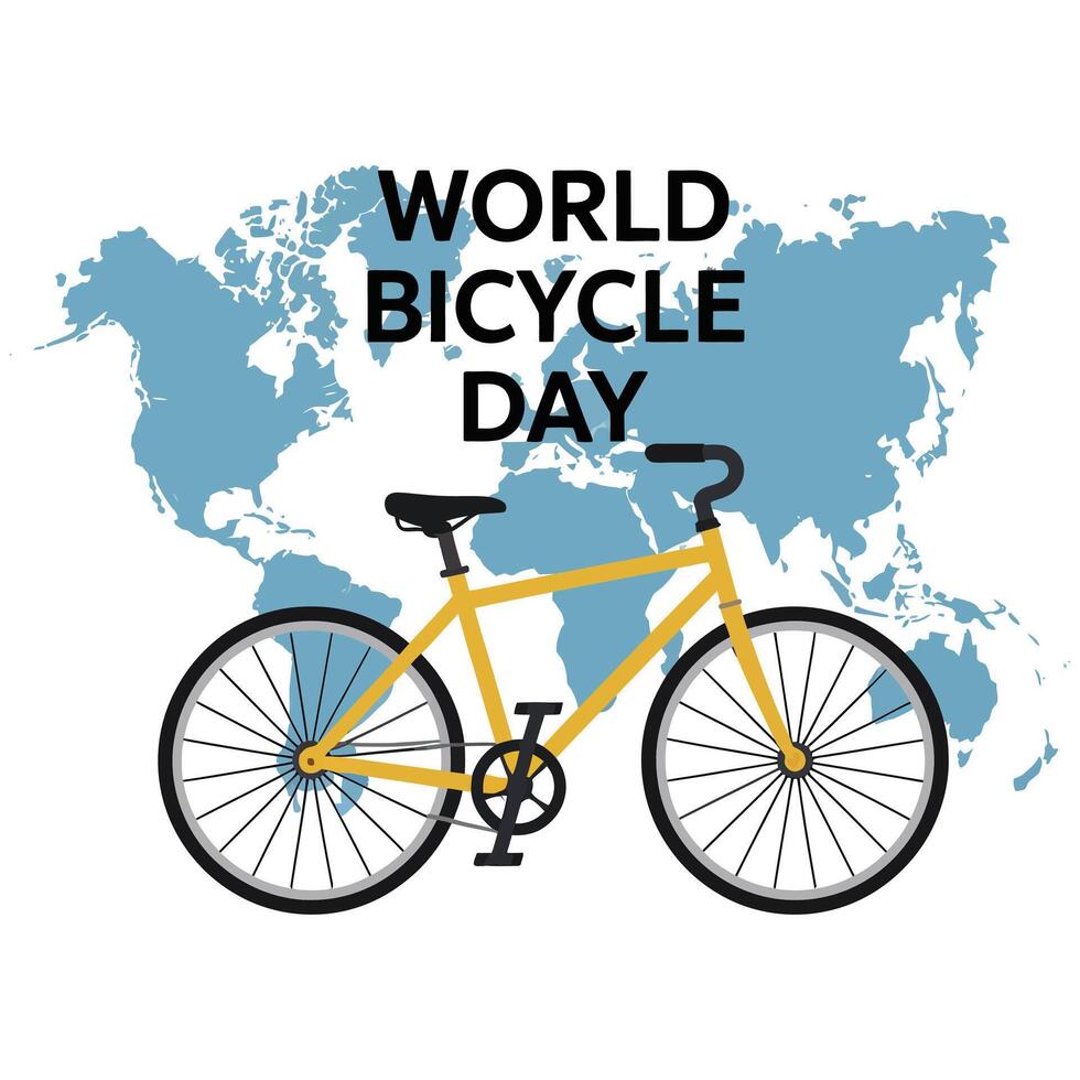 World bicycle day vector