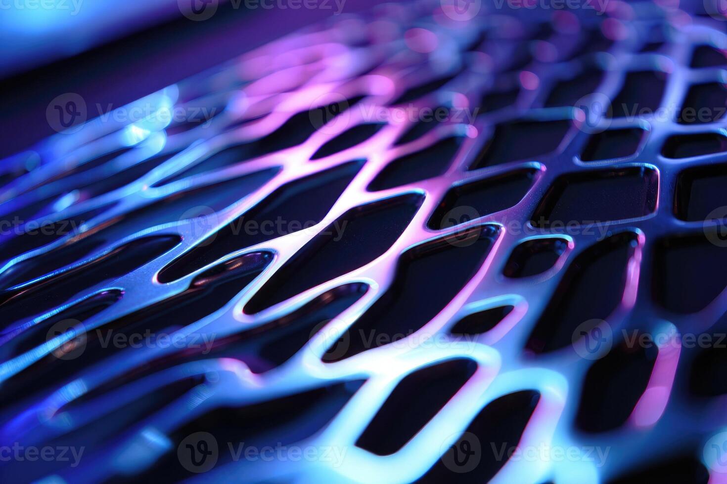 Abstract, textured background with a grid pattern and vibrant blue and purple colors. photo