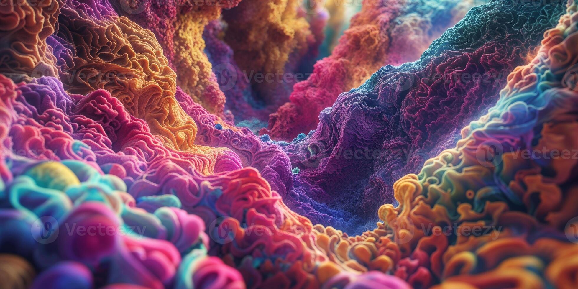 Colorful, abstract art with a lot of different colors photo
