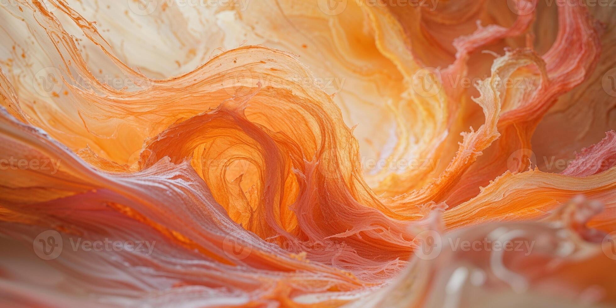 A close up of a colorful liquid flowing in the air photo
