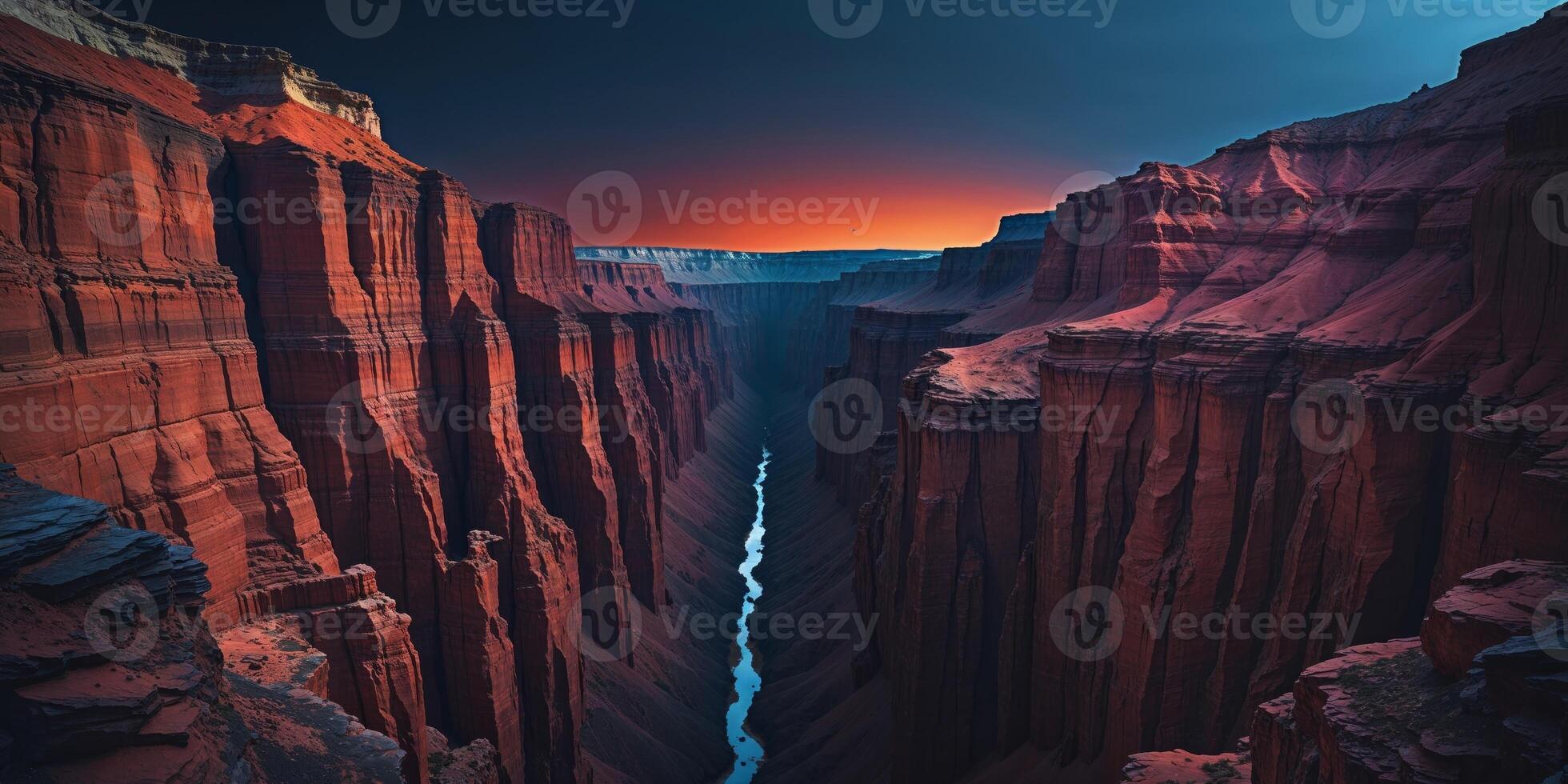The canyon at sunset in utah photo