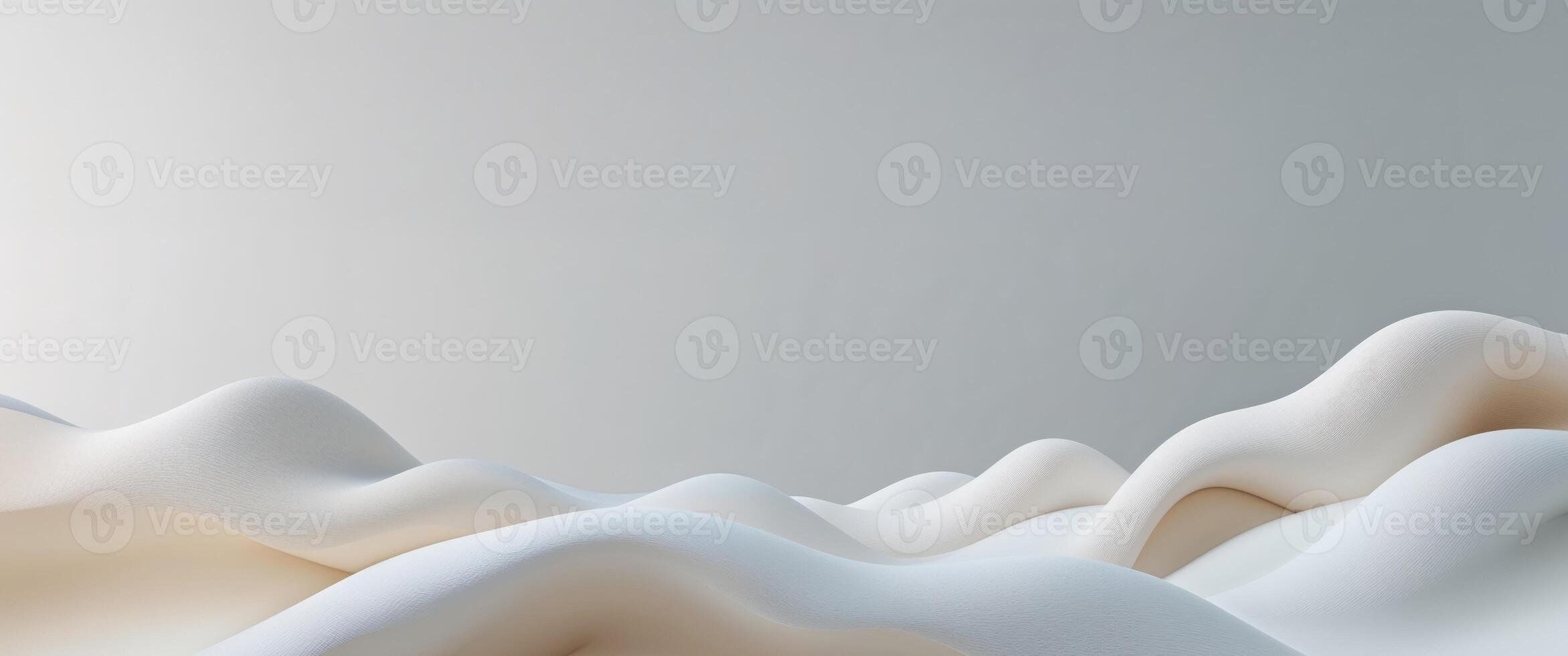 3d rendering of a mountain range with white waves photo