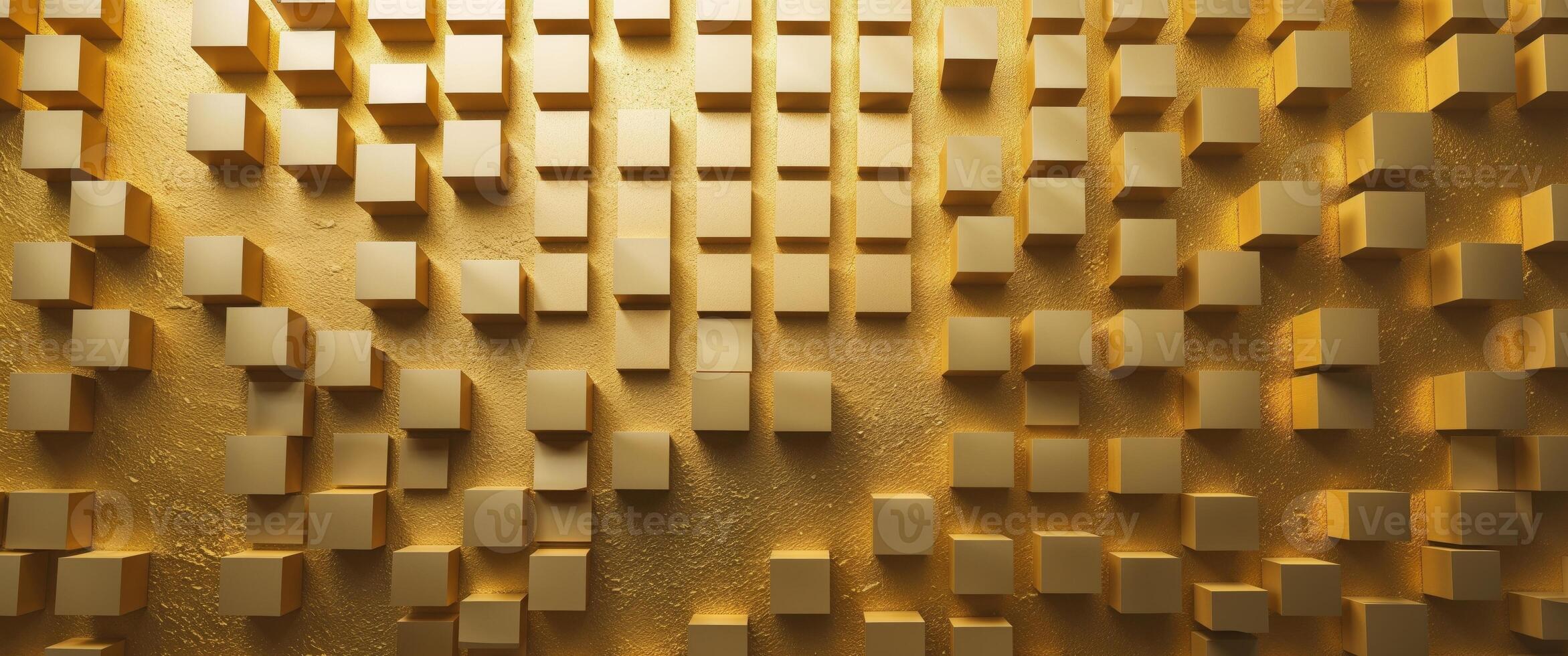 A gold colored background with a lot of squares photo