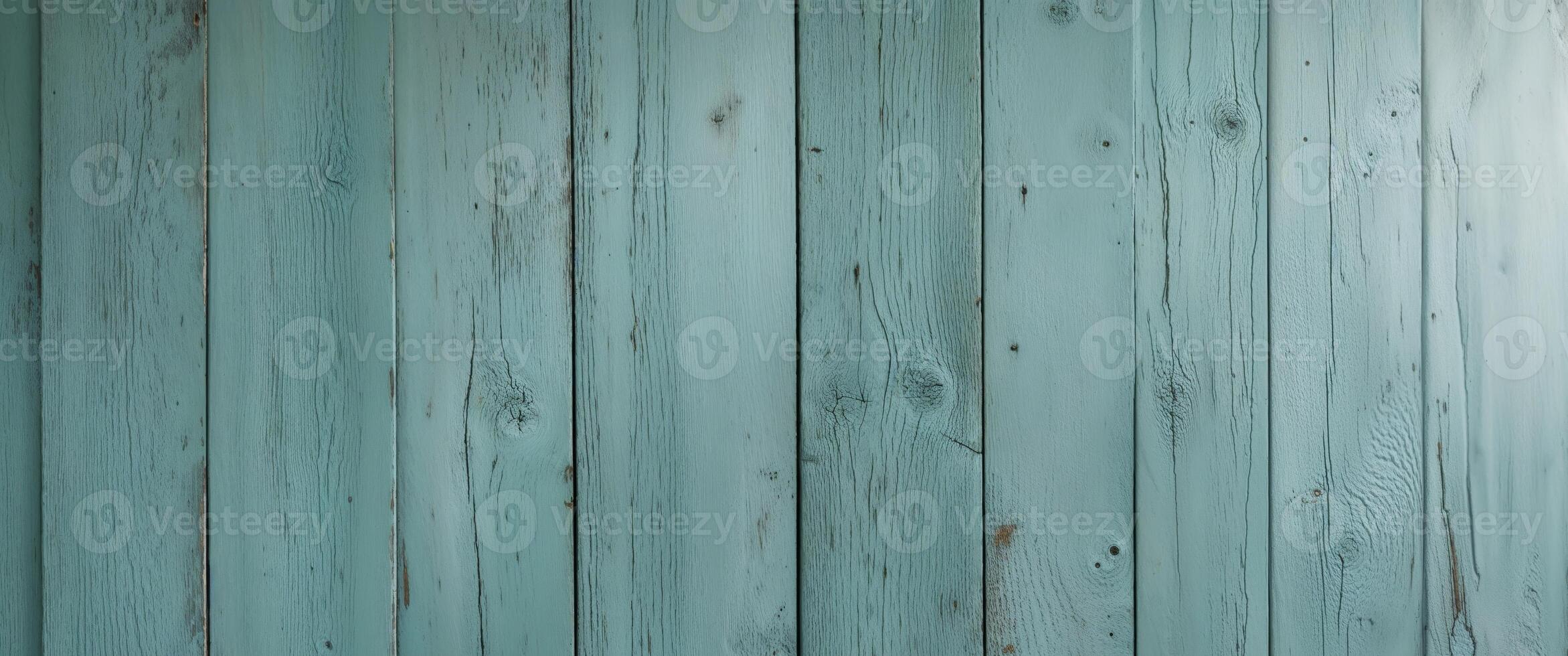 Rustic Teal Wood Planks Background with Textured Surface for Design and Decor. photo