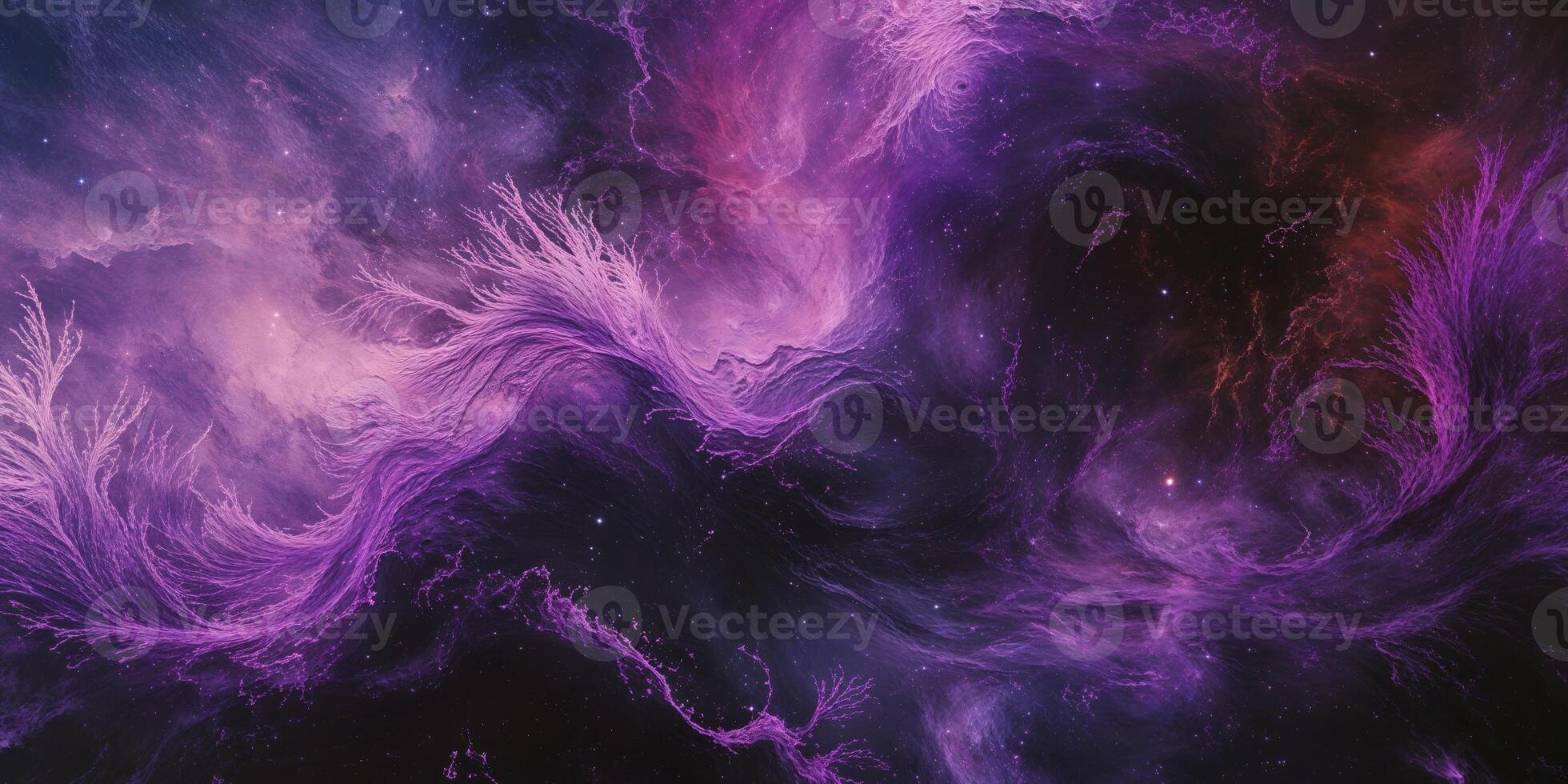 Abstract Purple and Black Cosmic Texture Background. photo