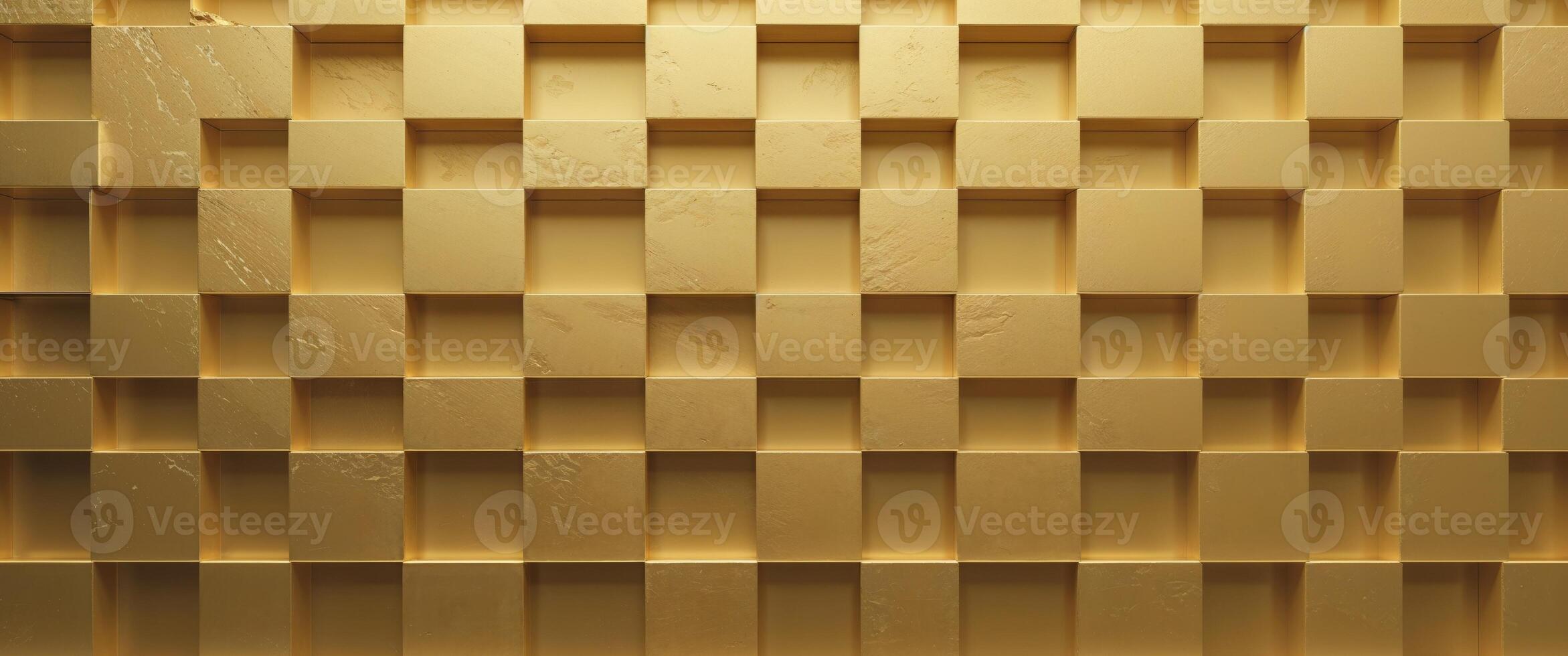 A gold colored background with a lot of squares. photo
