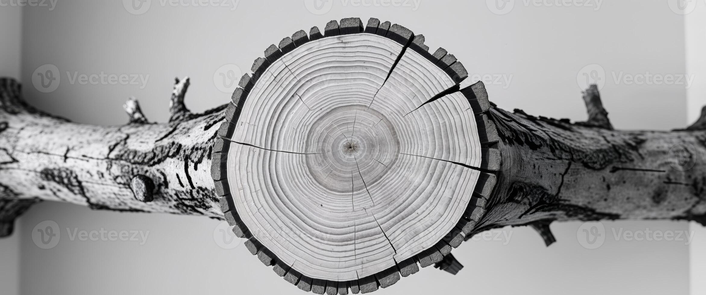 Stunning Cross Section of Tree Trunk Wood Texture photo