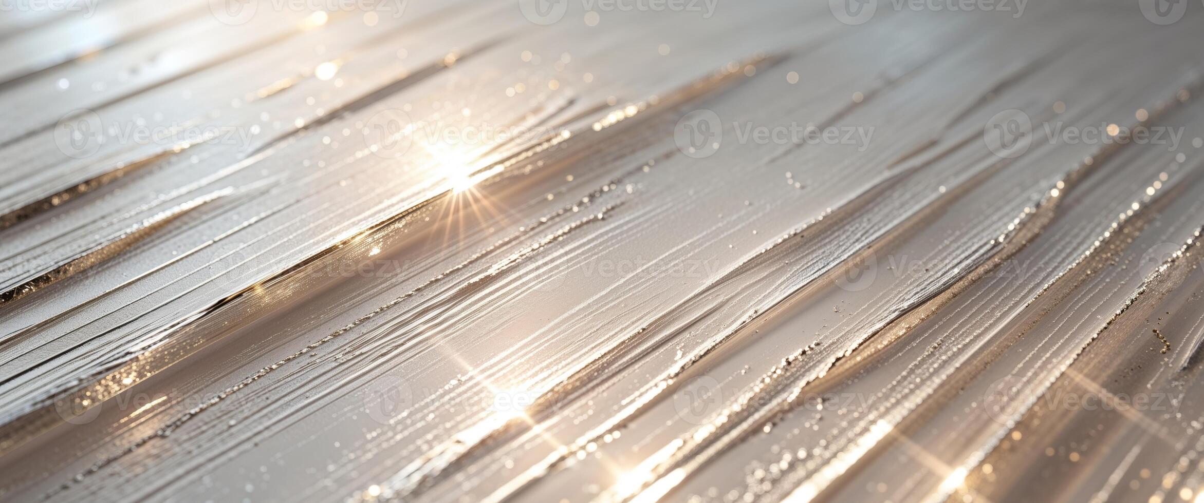 Abstract Brushed Texture Surface with Metallic Shine and Light Flare. photo