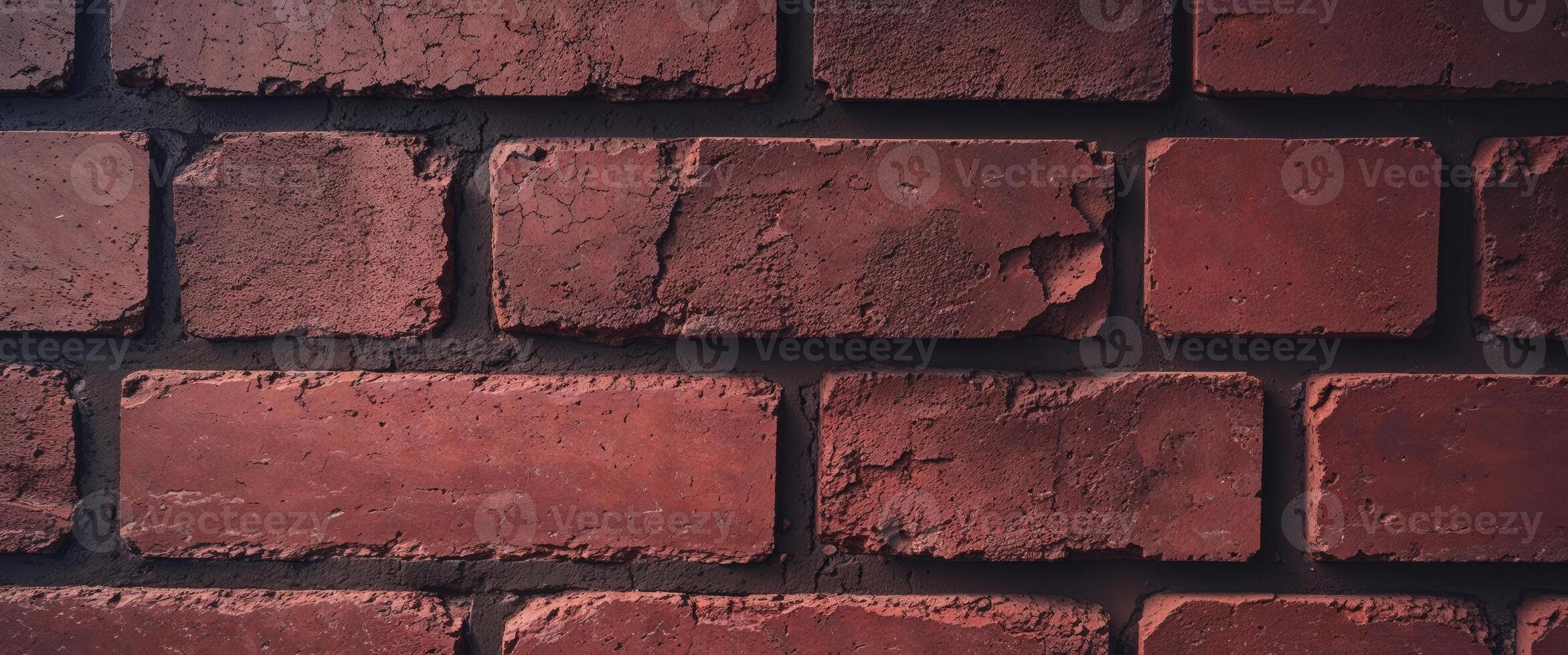 A close up of a brick wall with some paint on it photo